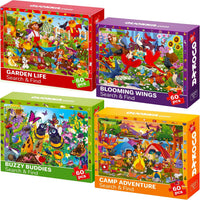 Jigsaw Puzzles for Kids Ages 4-6 - Birds & Bugs