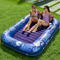 SLOOSH Inflatable Tanning Pool Lounger Float - Dark Blue / X-Large