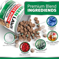 YUMA'S Dog Urine Neutralizer for Lawn - 170 Chews - Advanced Grass Green Savers for Dog Urine - Canine Pee Grass Neutralizer Supplement - Green Lawn Treats with Probiotics and Digestive Enzymes