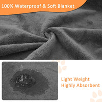 Washable Pee Pads for Dogs, 65'' x 48'', Quick-Dry, Grey - Gray / 63x63 Inch(Pack of 3) - image 2