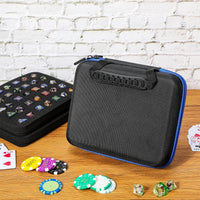Aoriher 1 Pcs Dice Case with Removable Slotted Tray - Blue - image 4