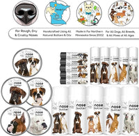 The Blissful Dog Boxer Duo Nose Butter, Versatile Dog Nose Balm for Dry Nose, Handcrafted Nose Moisturizer, Easy-to-Apply Dog Essentials, Unscented, 2 oz.