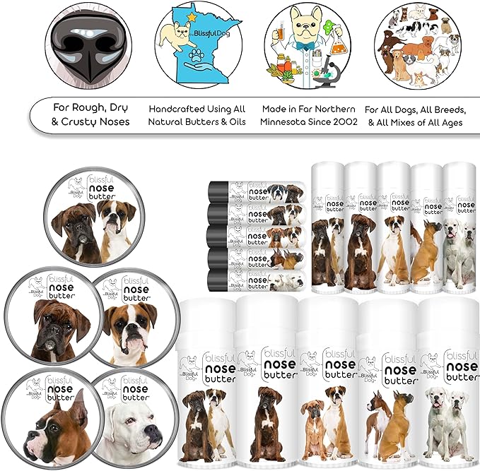 The Blissful Dog Show Boxer Unscented Nose Butter, 4-Ounce