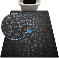 Drymate Cat Litter Box Mat, Litter Trapping Mat - Black / 28x34 Inch (Pack of 1)