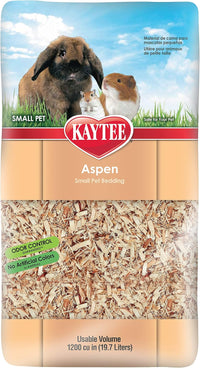 Kaytee Aspen Bedding for Small Animals - 19.7 Liter / Tan