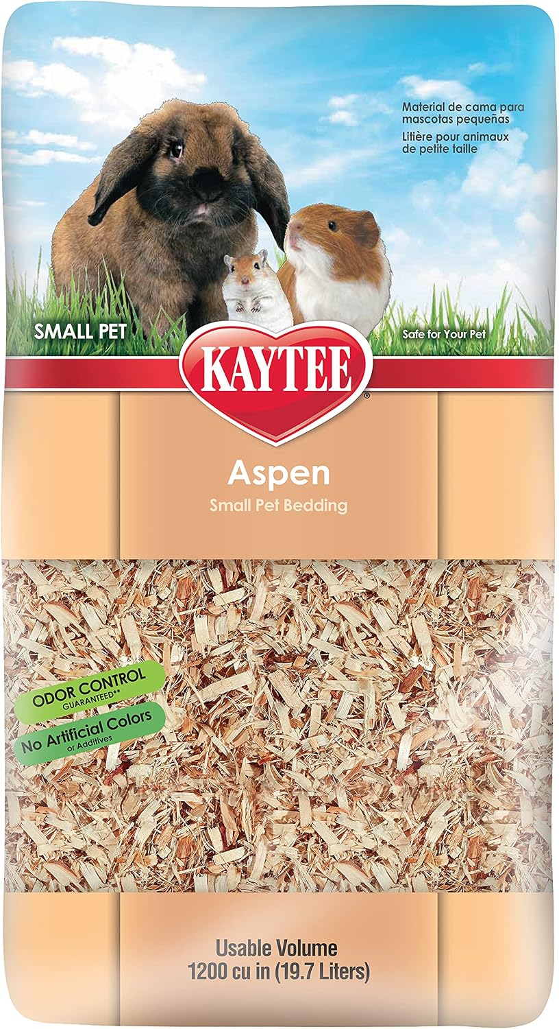 Kaytee Aspen Bedding for Small Animals - 19.7 Liter / Tan
