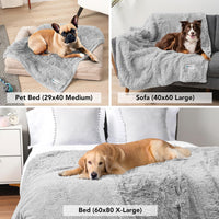 PetAmi Waterproof Dog Blanket for Couch Protector Pet Throw - Light Grey / X-large (60x80) - image 4
