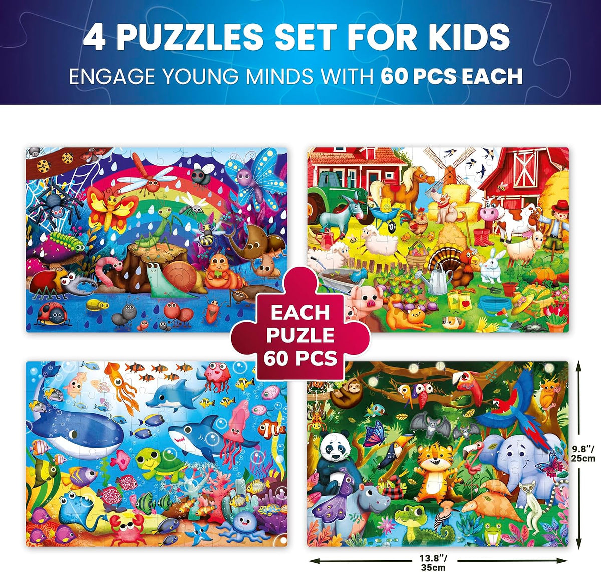 Jigsaw Puzzles for Kids Ages 4-6 - Bugs - image 3