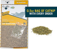 OurPet's Straight and Narrow Single Wide Reversible Cat Scratcher – Essentials for Cats - Far-N-Wide & The Wave / Pack of 2 - image 3