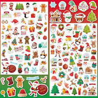LINAYE 24 Sheets Happy Birthday Stickers, 730 Counts - Christmas 24 Sheets