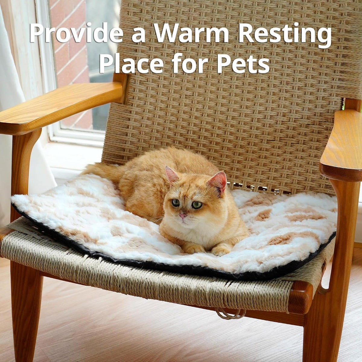 Self Warming Cat Pad, 24" x 18" - Brown / 30 x 20 in - image 3