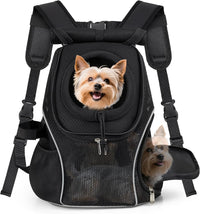 WOYYHO Pet Dog Carrier Backpack - Black 2.0 / Small(2-4.5lbs)