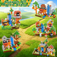 Annexfun 150PCS Magnetic Blocks, Magnetic Building Blocks - Forest Waterfall Home - image 3