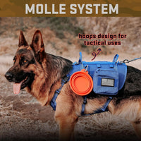 Forestpaw Tactical Dog Harness for Large Dogs, Military, L - S:Chest 17-25",Fit 20-35lbs / Blue - image 4
