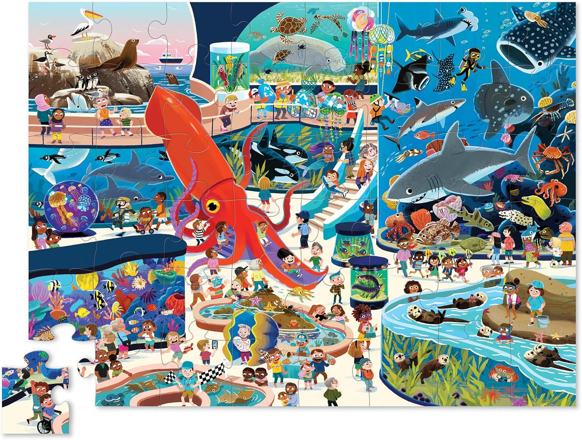 60 pc Above & Below/Earth & Space – Fun for Kids & Family - Day at the Aquarium - image 2
