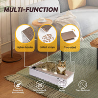 Oval Sturdy Cat Scratching Cardboard Pad Breathable Cat Scratch Pad - Scratch Box - 5 pcs - image 2