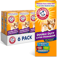 ARM & HAMMER Cat Litter Deodorizer Double Duty - Double Duty / 30 oz (Pack of 6)
