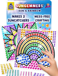 SunGemmers Suncatcher Kit for Kids - Sun & Rainbow