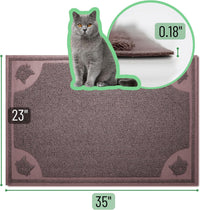 Mr. Pen, Large Cat Litter Mat, 23”x 35” - Brown - image 2