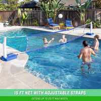 GoSports Splash Hoop 2-in-1 Full Court Pool Basketball & Volleyball - image 4