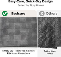 Bedsure Waterproof Couch Cover for Sofa and Dogs Quick Drying - 52x82 inch / Ash Grey - image 4