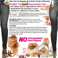 The Blissful Dog Pomeranian Nose Butter, Versatile Dog Nose Balm for Dry Nose, Handcrafted Nose Moisturizer, Easy-to-Apply Dog Essentials, Unscented, 2 oz.