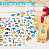 LINAYE 24 Sheets Happy Birthday Stickers, 730 Counts - Ocean 24 Sheets - image 3