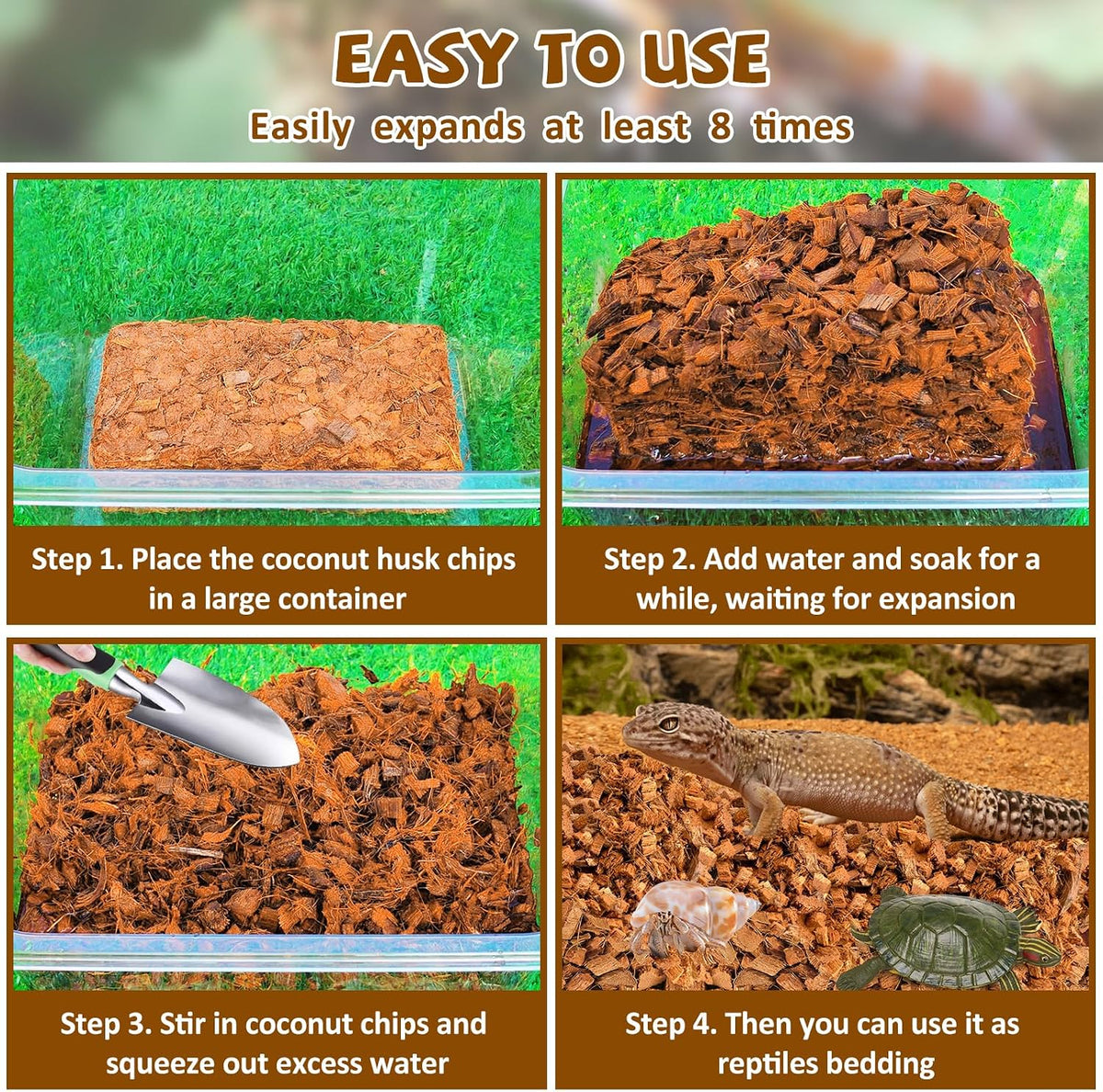 Legigo 10LB Coconut Husk for Reptiles - 2 Pack - image 4