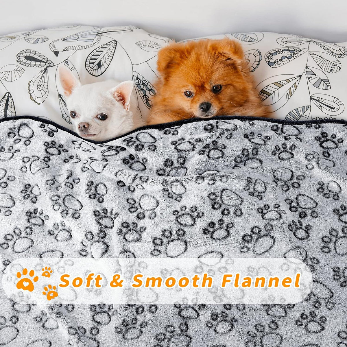 LOKOZ 2 Pack Dog Blanket for Small Medium Dogs - Gray(pack of 2) / 24x32Inch - image 2