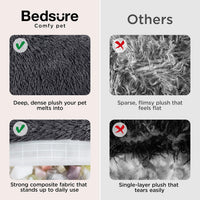 Bedsure SupportMax Calming Dog Beds Large Sized Dog Washable Pet Bed - Dark Grey / L(36x36x8) - image 3