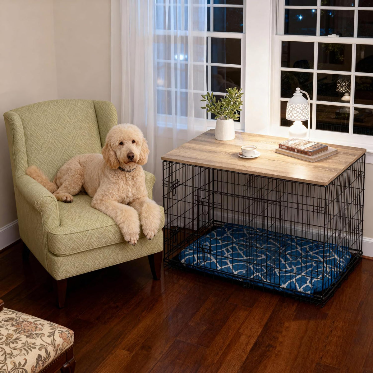 Piskyet Dog Crate Topper Wood Countertop – Essentials for Dogs - image 4