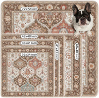 Washable Pee Pads for Dogs 72"x72" Reusable Dog Pads Extra Large - Brown / 36x34 Inch (Pack of 2) - image 3