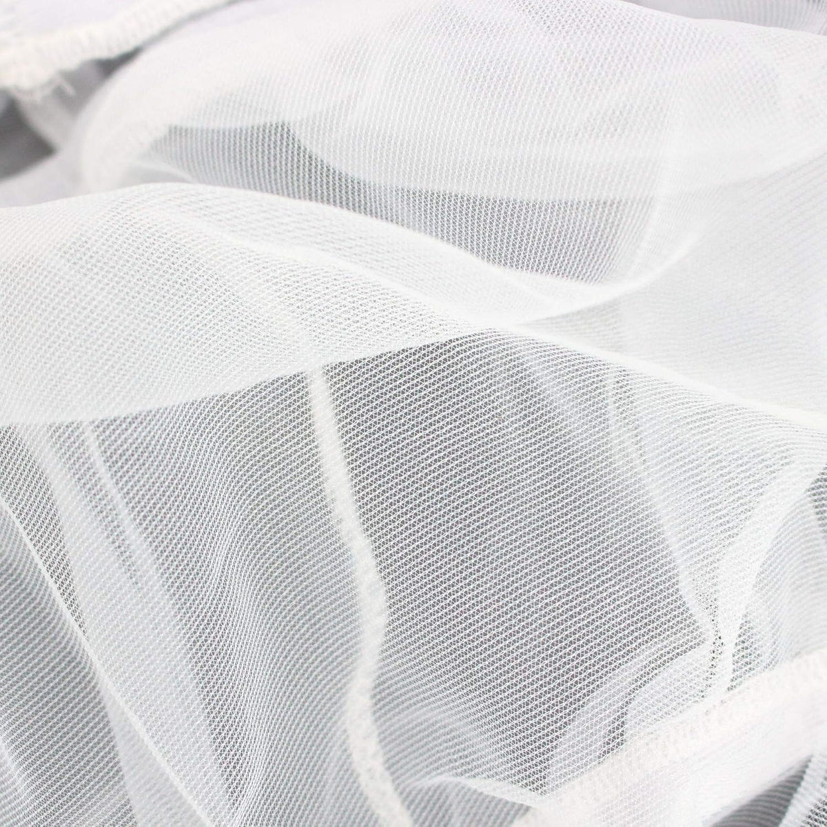 Adjustable Birdcage Seed Catcher Feather Catcher Bird Cage Cover Net - 118.0"L x 118.0"W x 32.0"H / White - image 3