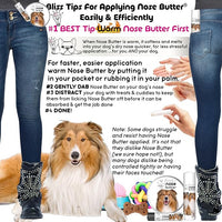 The Blissful Dog Collie Nose Butter for Dry, Cracked Skin, Lick-Safe Dog Nose Balm with Moisturizing Shea Butter, Almond, Olive, and Essential Oils, Pet Supplies, Uncented, 4 oz.