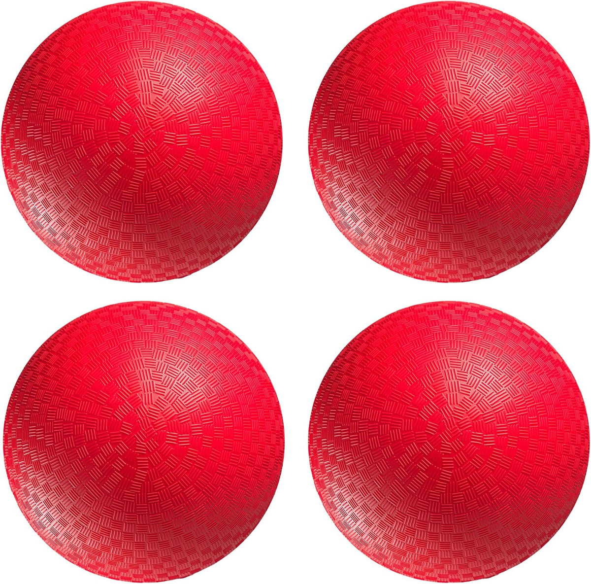8.5-Inch Red Playground Balls for Kickball, Dodgeball & Recess – Fun for Kids & Family - 8.5 Inch - Pack of 4