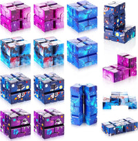 Zhanmai 20 Pieces Galaxy Infinity Cube Fidget Sensory Toy - 10 / Fresh Style