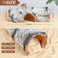 Reptile Hide Snake Cave Large Simulation Stone Resin Hideout Leopard - E-Large - image 2