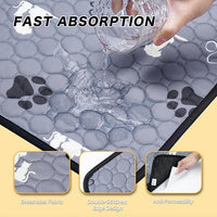 Washable Pee Pads for Dogs, 2 Pack Reusable Puppy Pads, Waterproof Pet Pee Pads for Dog Potty Training, Dog Pee Pads for Crate, Playpen, and Whelping, Durable and Absorbent, Grey 18"x24"