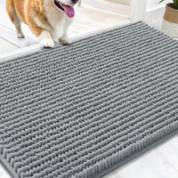 OLANLY Dog Door Mat for Muddy Paws 30x20 - 30" X 20" / Grey