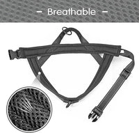 Didog No Pull Dog Harness with Soft Mesh Padded,Reflective & Quick Fit Light Weight Dog Strap Vest Harness,Easy for Walking Training (M:Chest 21-26", Mesh-Black)