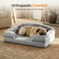 Orthopedic Dog Bed for Extra Large Dogs - Light Grey / 30.0"L x 20.0"W x 6.5"Th - image 2