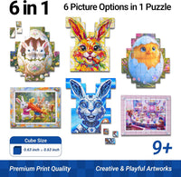 TOSY Picture Cube Enchanted Holiday 6-in-1 magnetic picture puzzle in frame - view 8