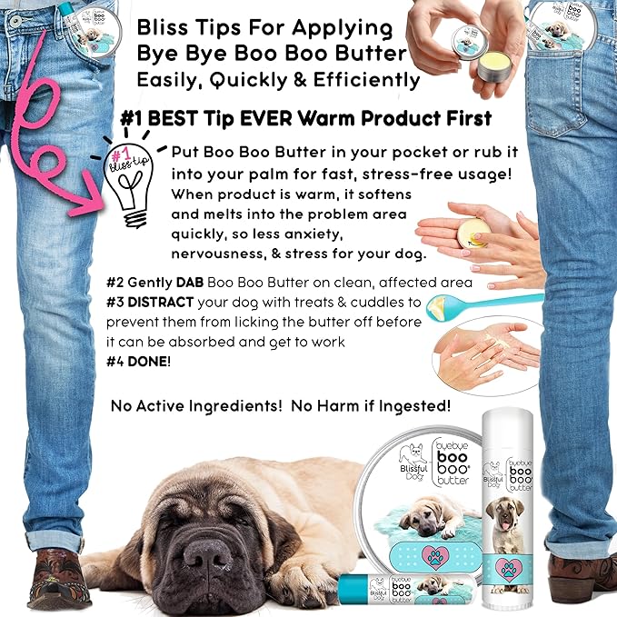 The Blissful Dog Anatolian Shepherd Boo Boo Butter, 4 Ounce