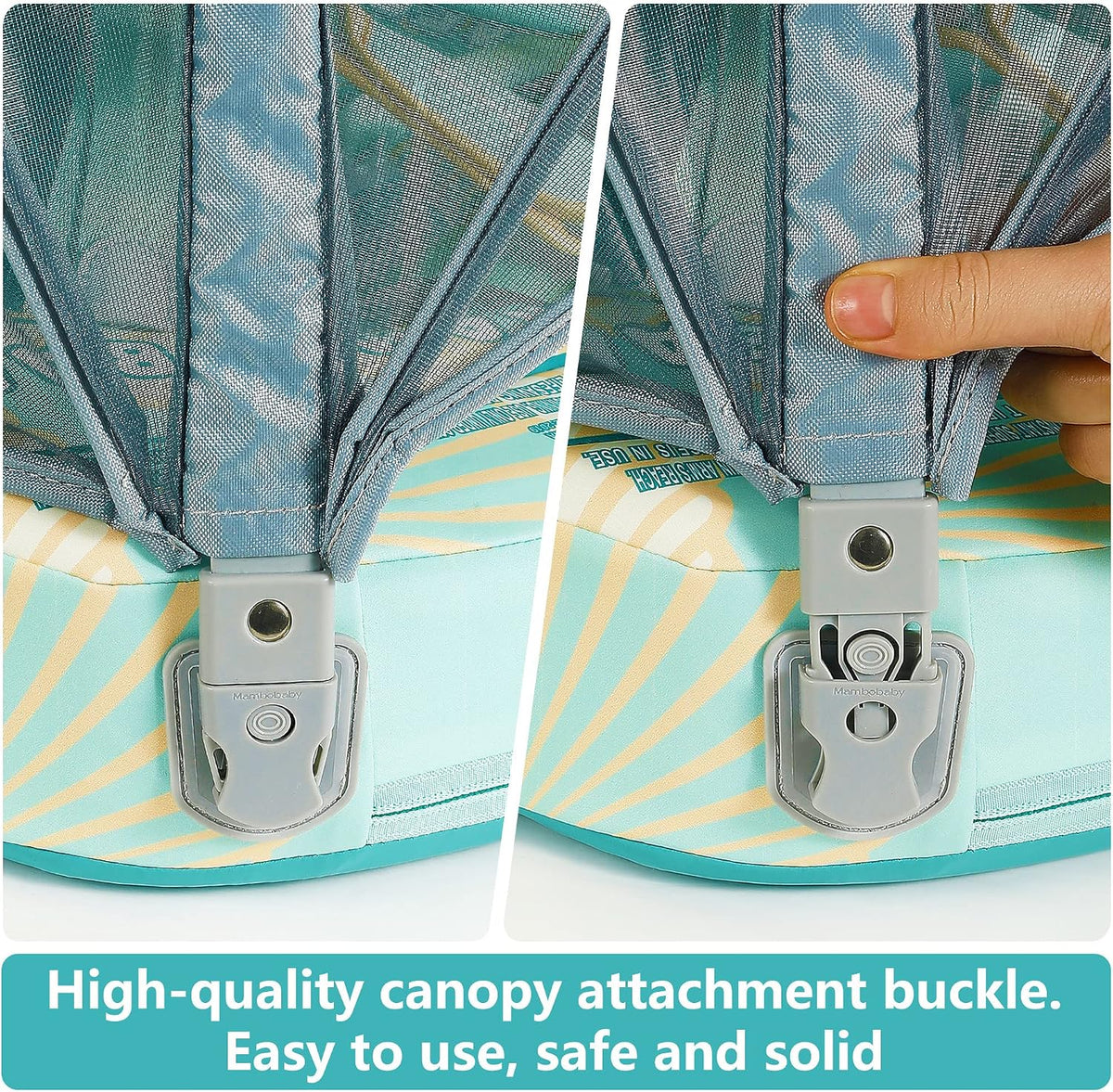 Mambobaby Float with Canopy & Tail - Green (Shell) - image 4