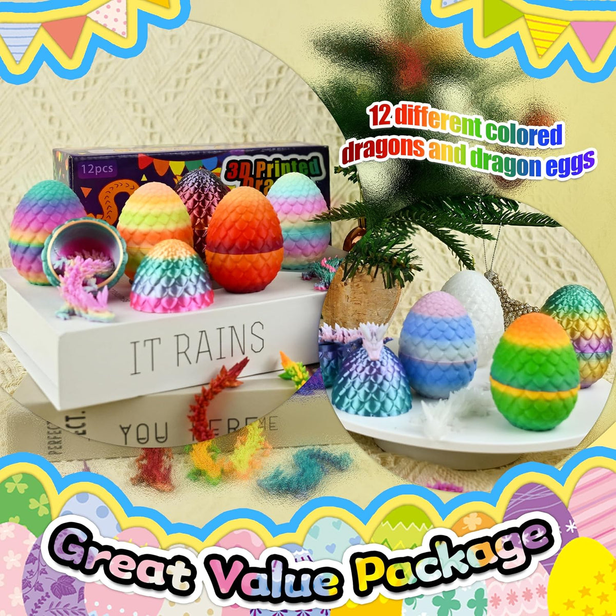 Impossmaker 24pcs 3D Printed Dragon Eggs - 12P-S3 - image 2