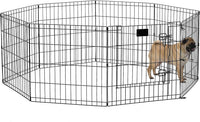 MidWest 30-Inch Exercise Pen, Single Door, 16 Sq Ft Play Area – Essentials for Dogs - Black w/ Door / 24" H - image 3