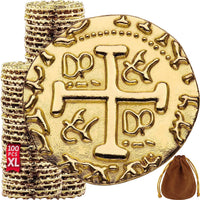 Leib Games Gold Metal Pirate Coins - 100 Pcs