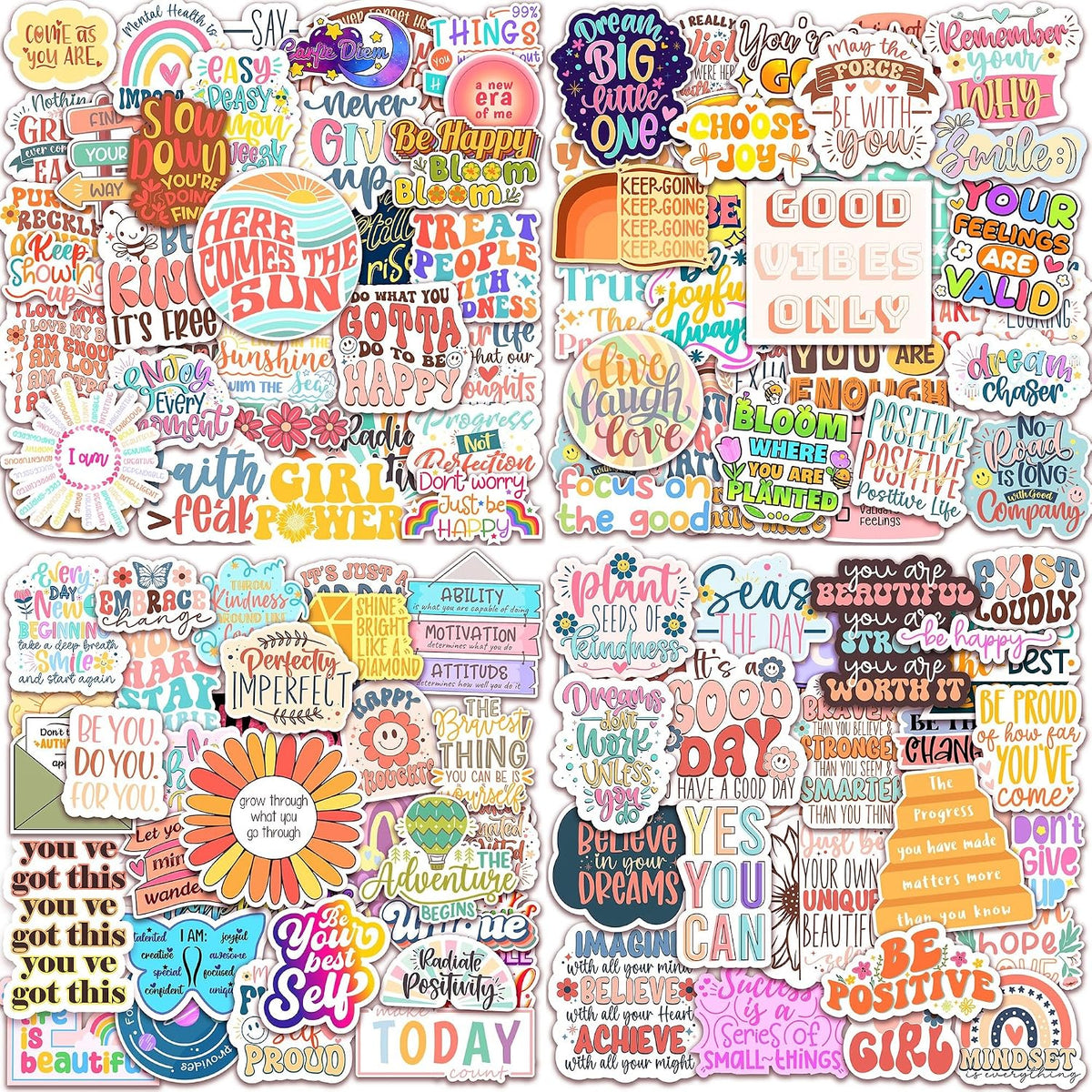 300PCS Affirmation Stickers by Puraesla - 200