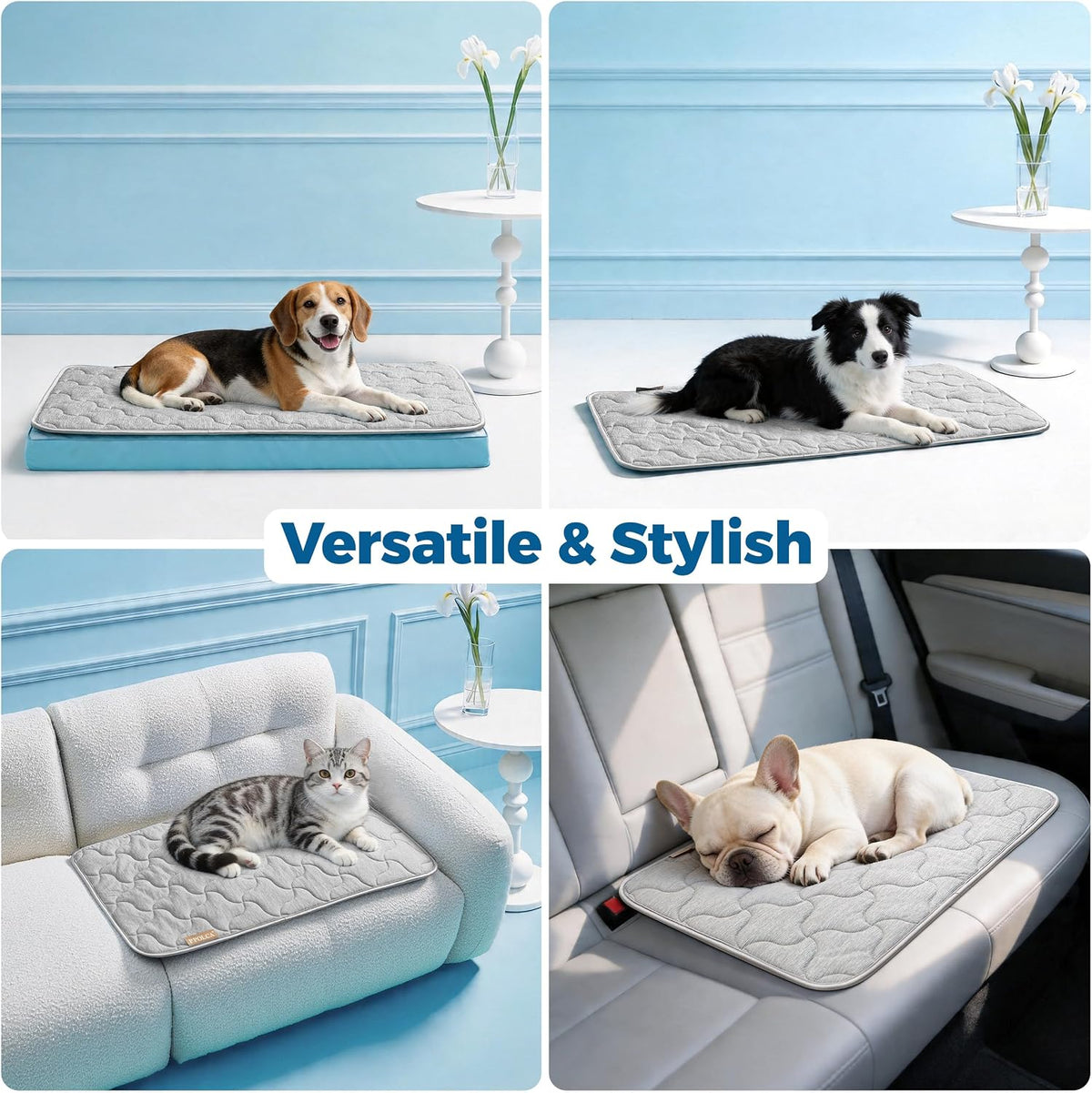 Waterproof Cooling Mat for Large Dogs 28x41 - Grey / 30x48 - image 3