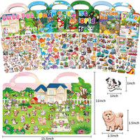 Kalysky 3 pack Halloween reusable sticker books for toddlers with handles - view 17